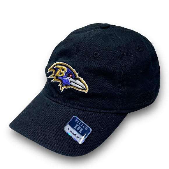 Reebok Other - Reebok Baltimore Ravens NFL Medium Flex Fit Hat Dad Cap Black NWT